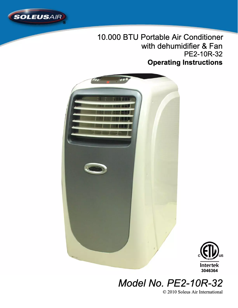 Image de la première page du manuel de l'appareil PE2-10R-32