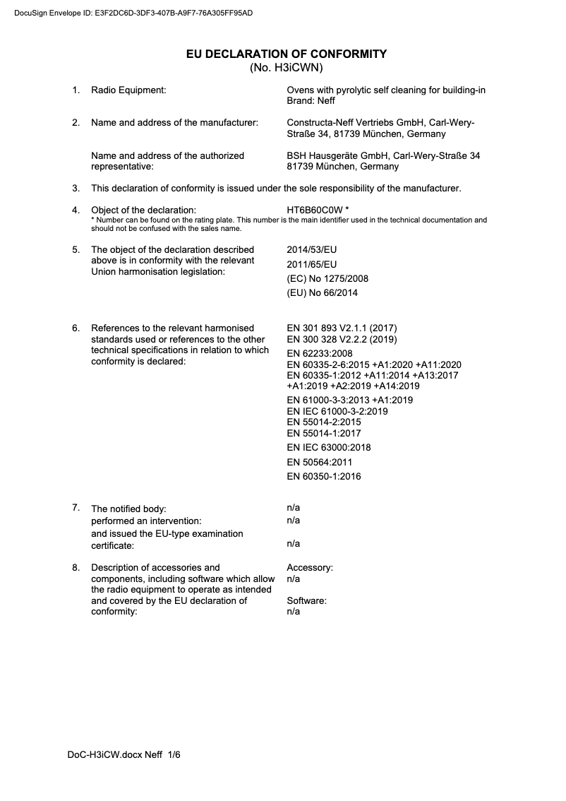 Page 1 de la notice Mode d'emploi Neff C27CS22G0