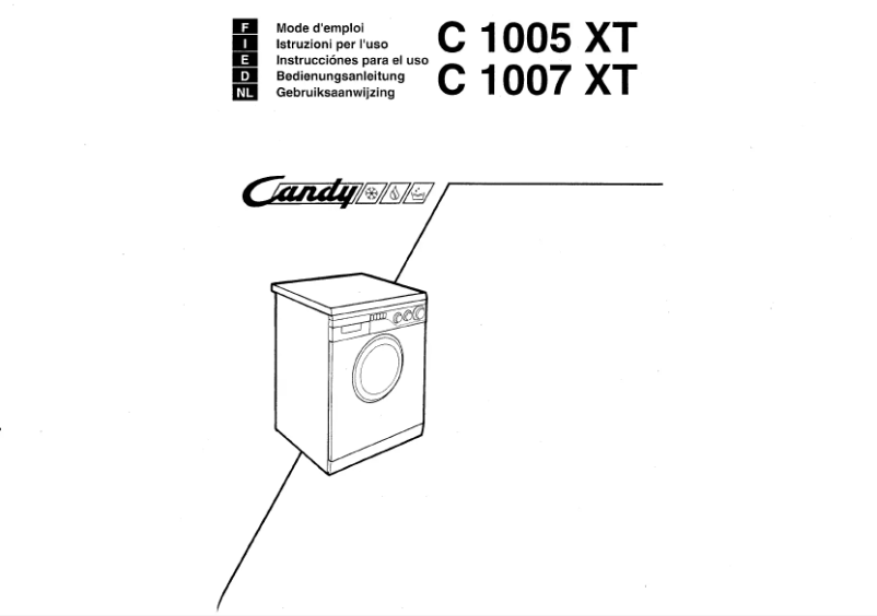 Image de la première page du manuel de l'appareil C 1007XT