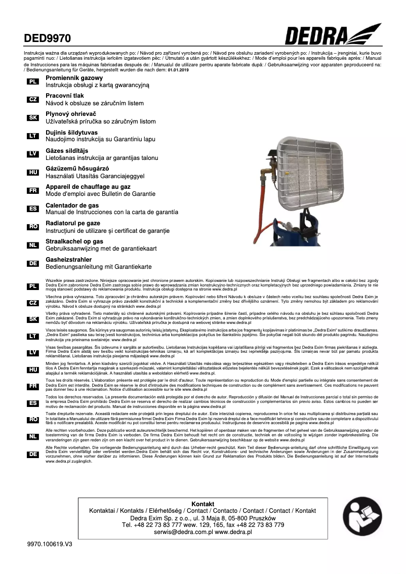 Image de la première page du manuel de l'appareil DED9970