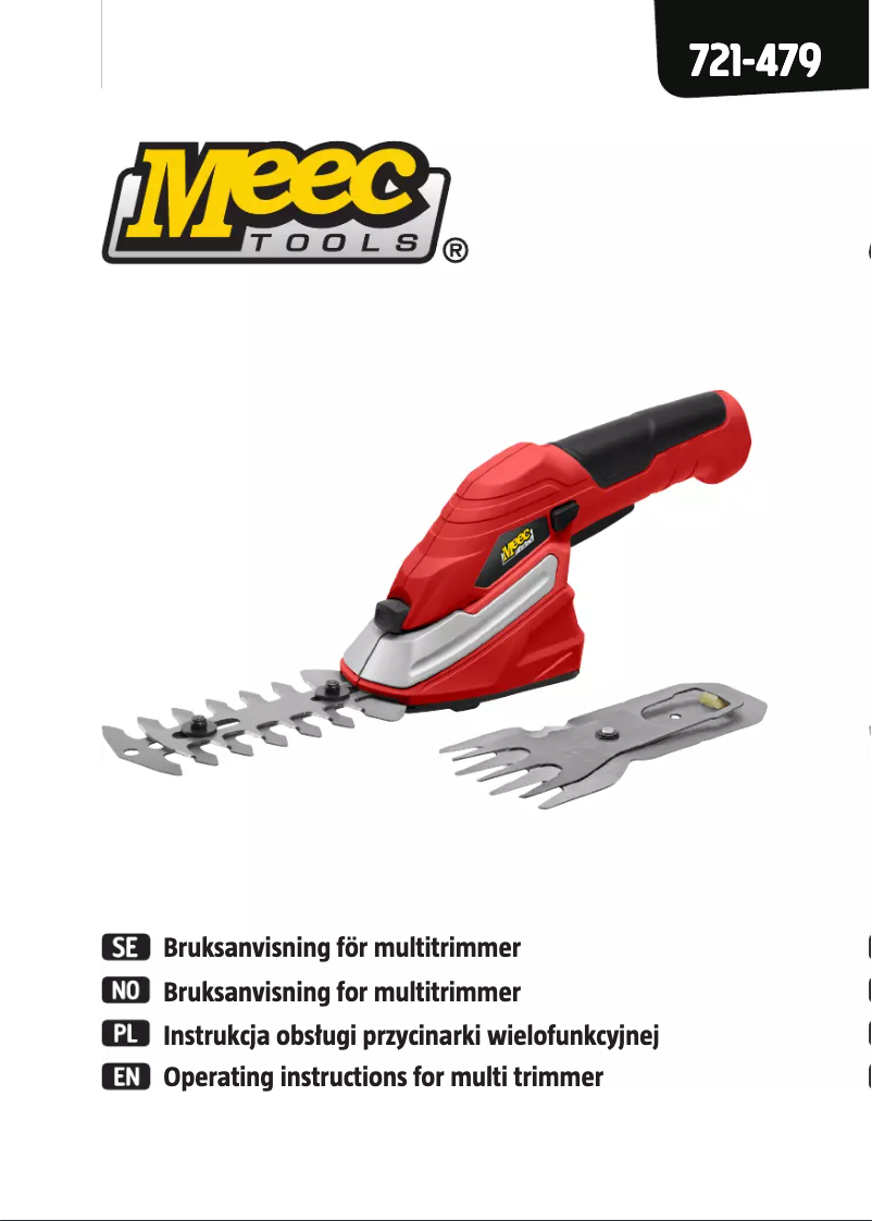 Page n°1 - Manuel utilisateur Meec Tools 721-479