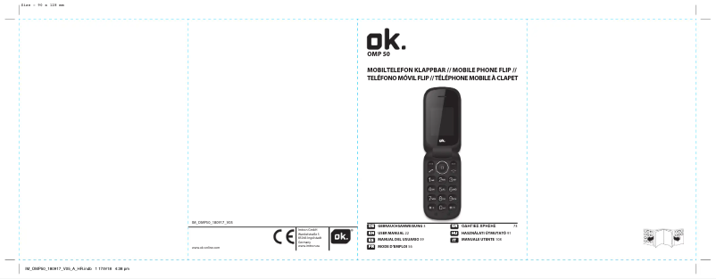 Page 1 de la notice Manuel utilisateur OK OMP 50