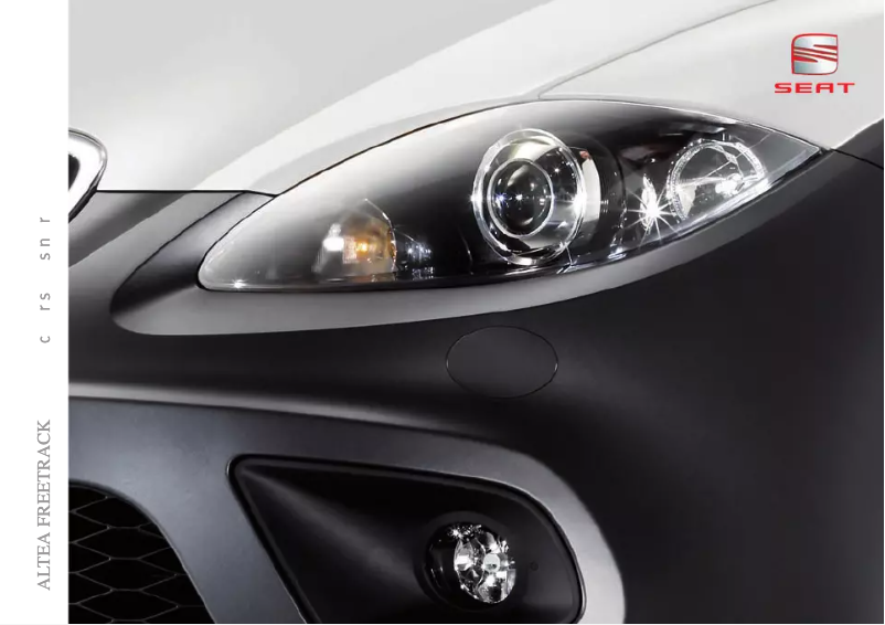 Image de la première page du manuel de l'appareil Altea Freetrack (2012)