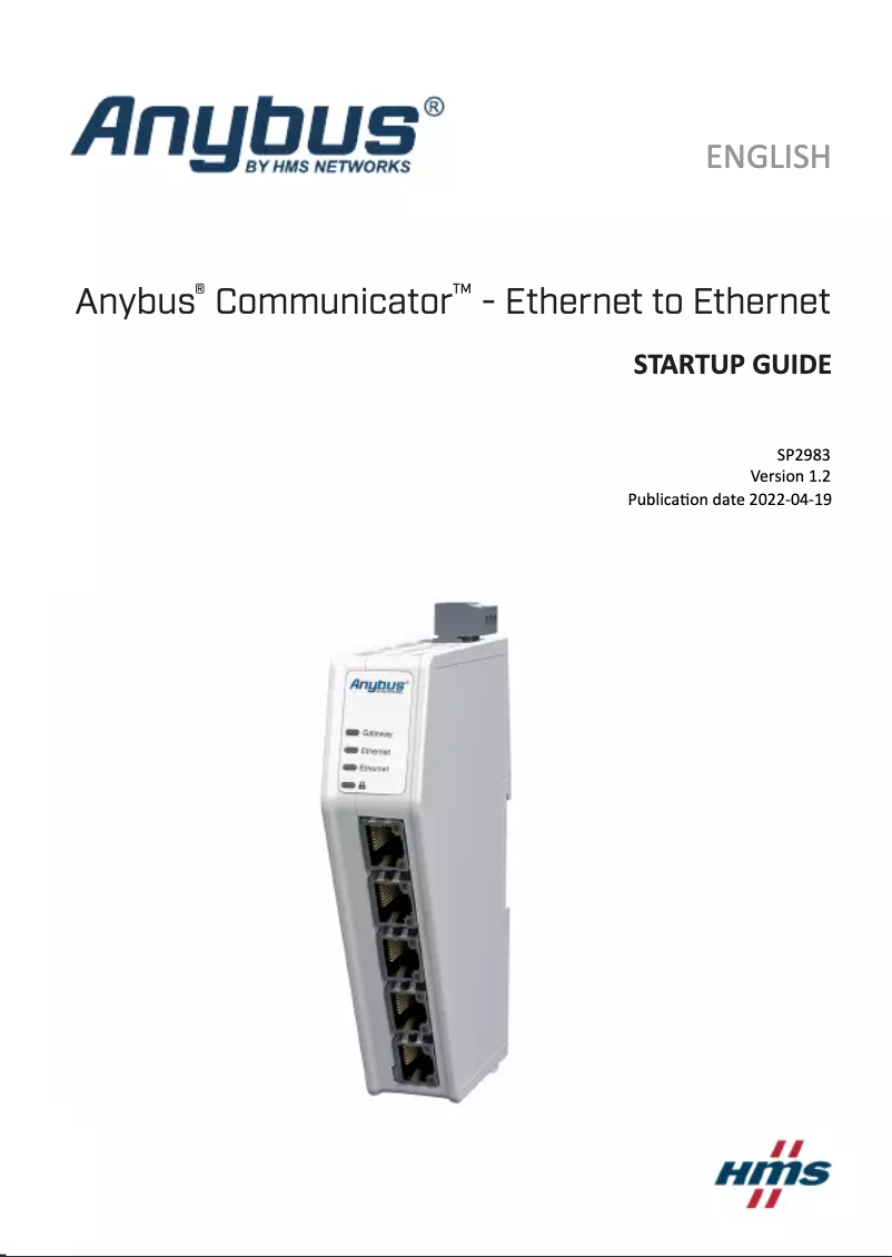 Page 1 de la notice Manuel utilisateur Anybus ABC4011