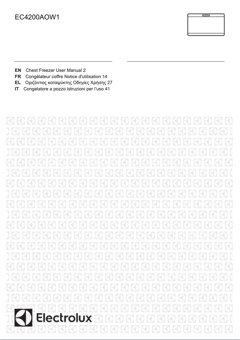 Page 1 de la notice Manuel utilisateur Electrolux EC4200AOW1