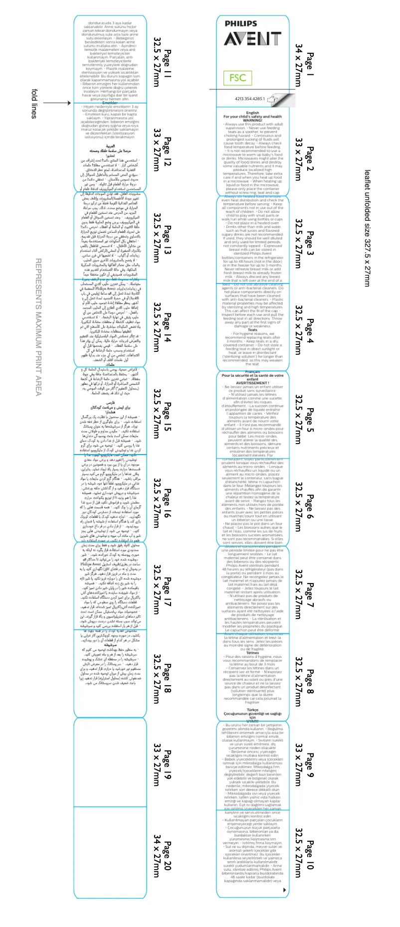 Page 1 de la notice Manuel utilisateur Philips Avent SCF044