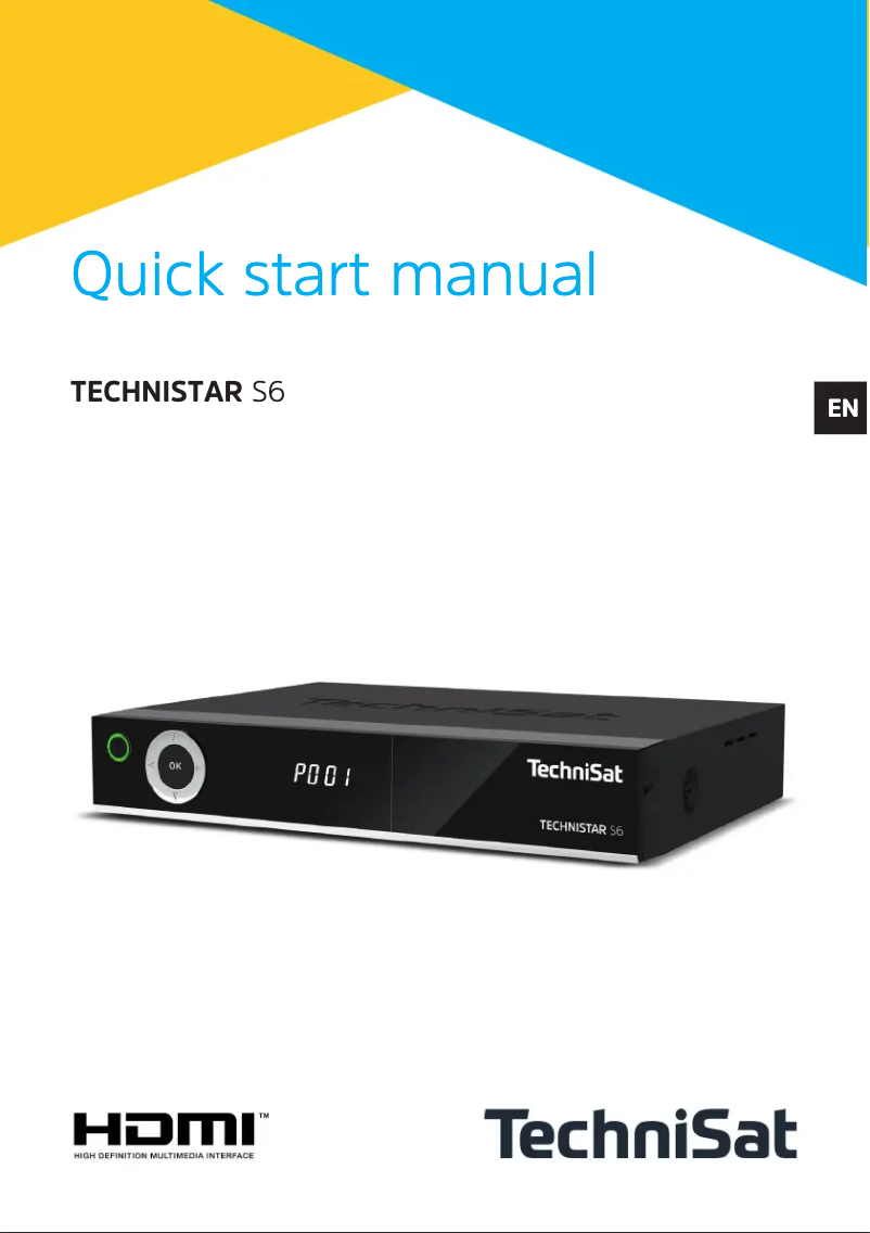 Page n°1 - Manuel utilisateur TechniSat Technistar S6