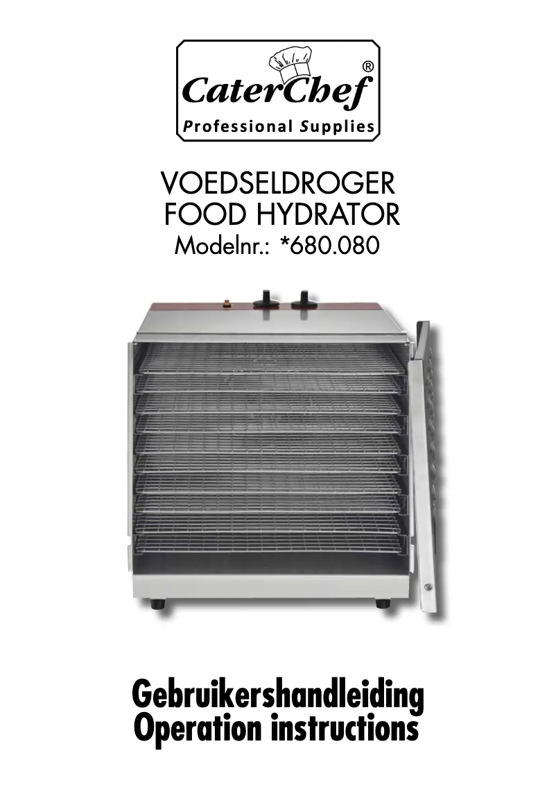Page 1 de la notice Manuel utilisateur CaterChef 680080