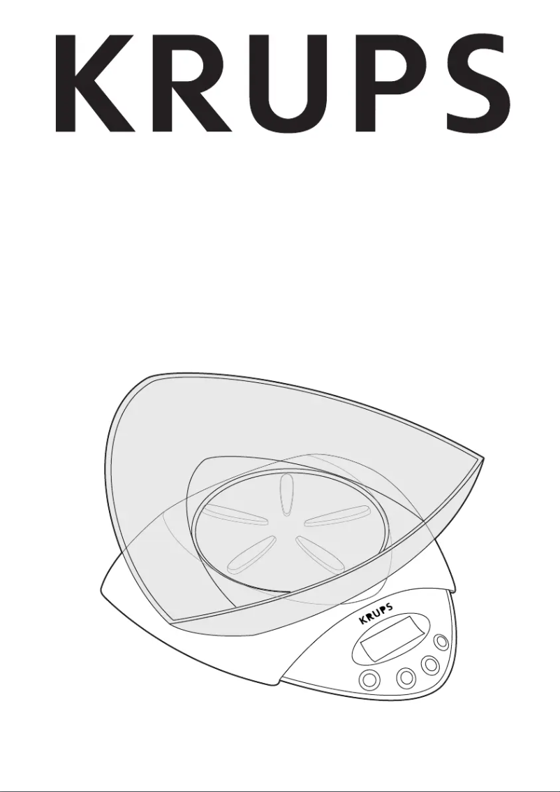 Page 1 de la notice Manuel utilisateur Krups ScaleControl 5000 F839