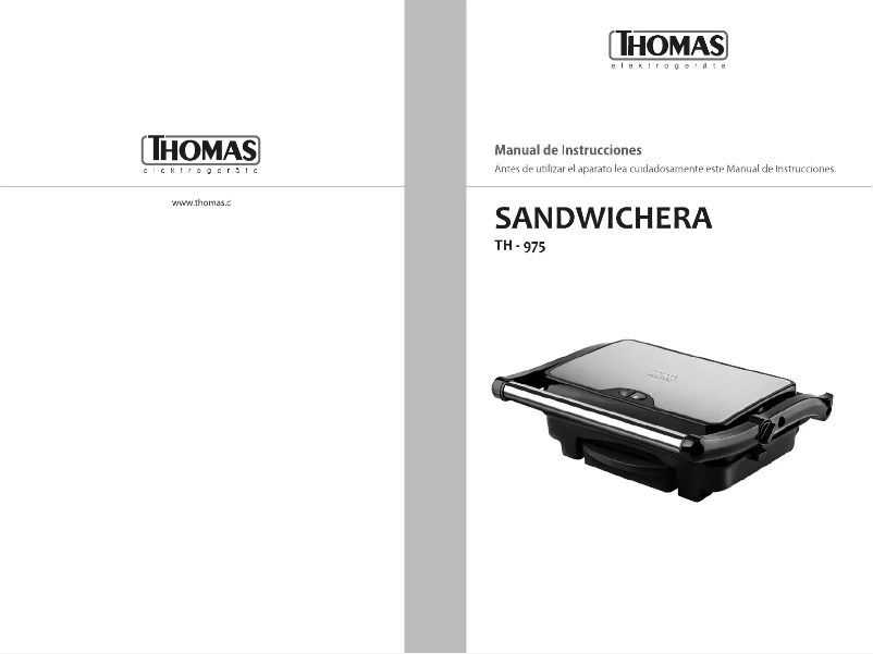 Página 1 del manual Manual de usuario Thomas TH-975