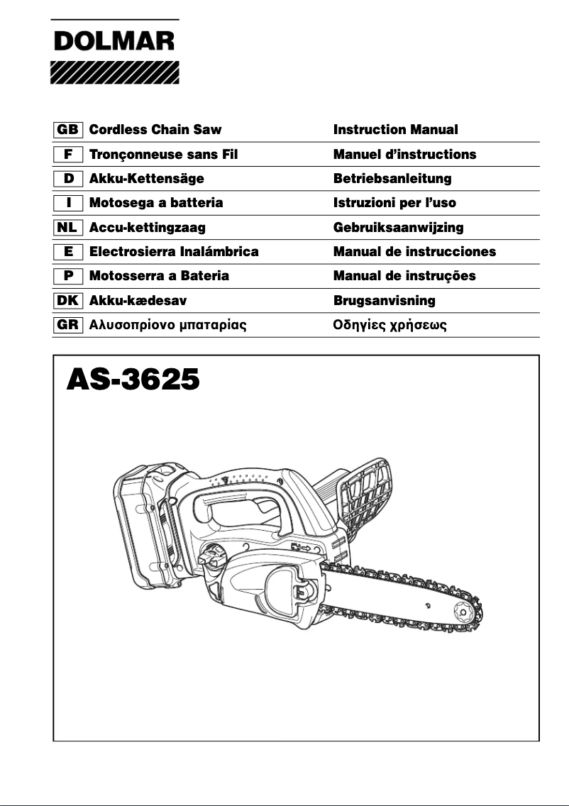 Image de la première page du manuel de l'appareil AS-3625