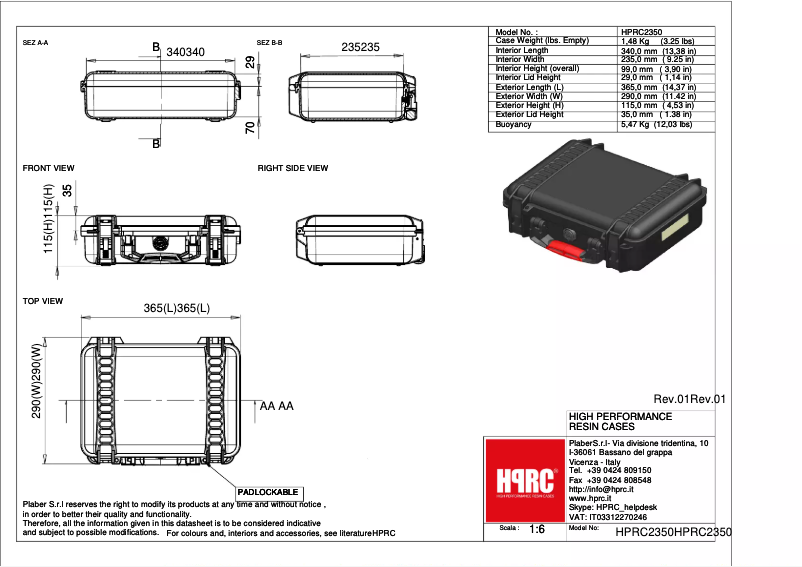 Página 1 del manual Manual de usuario HPRC 2350