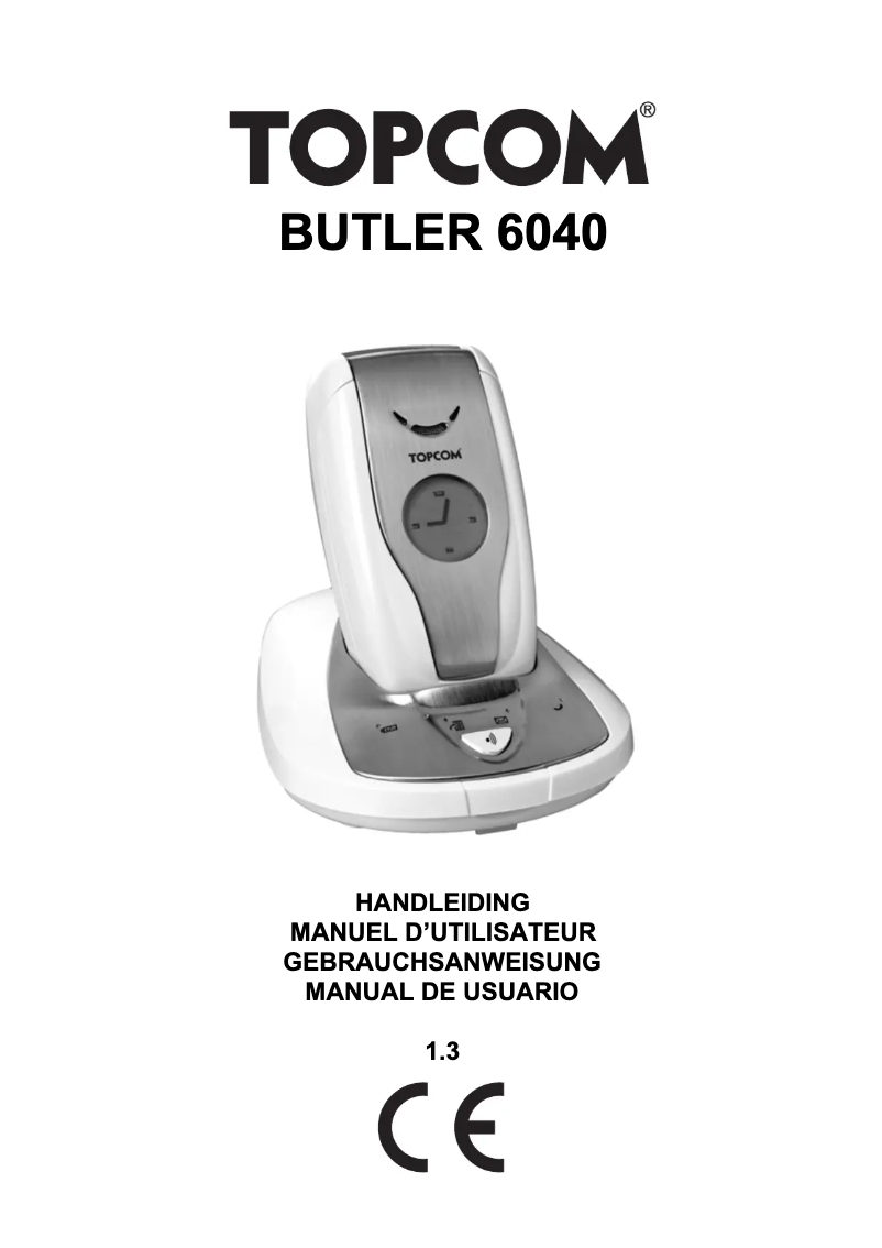 Image de la première page du manuel de l'appareil Butler 6040