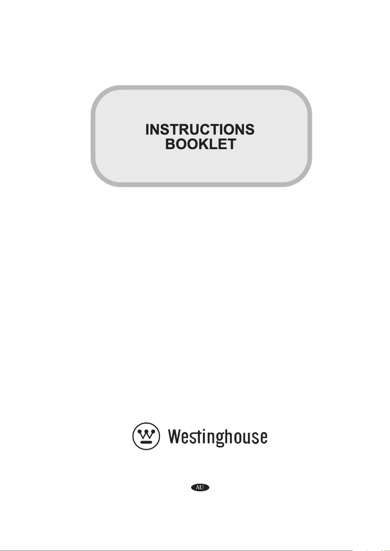 Page n°1 - Manuel utilisateur Westinghouse DSP963S
