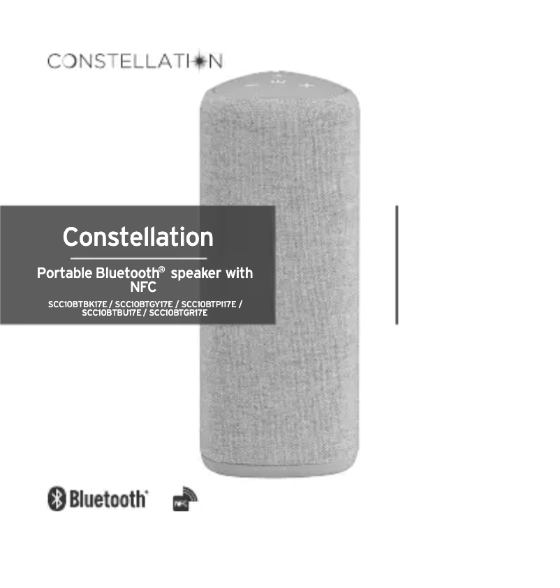 Page n°1 - Manuel utilisateur Constellation SCC10BTBK17E