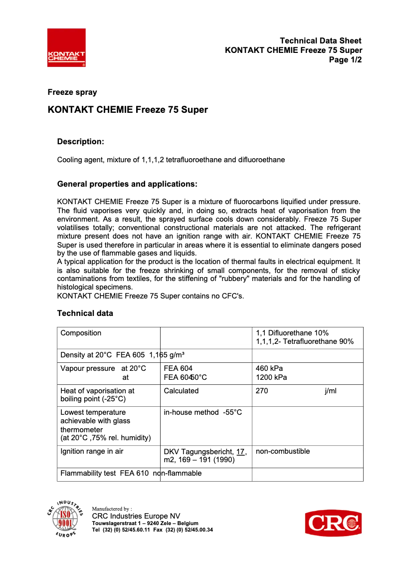 Image de la première page du manuel de l'appareil KKS75-400