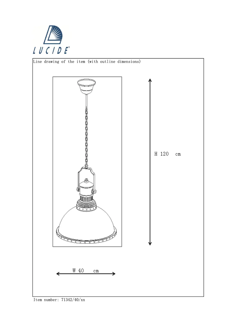 Page 1 de la notice Manuel utilisateur Lucide Dumont 71342/40/15