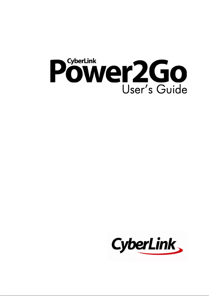 Image de la première page du manuel de l'appareil Power2Go 6