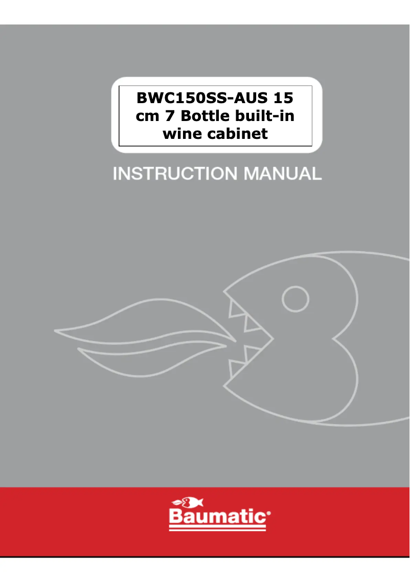 Page n°1 - Manuel utilisateur Baumatic BWC150SS