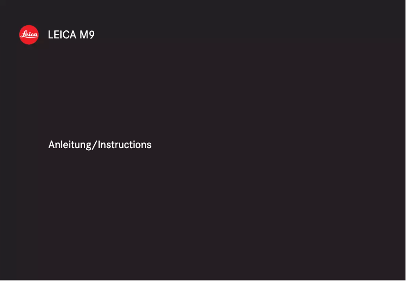 Página 1 del manual Manual de usuario Leica M9