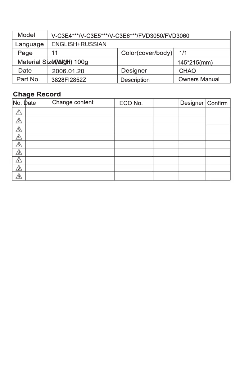 Página 1 del manual Manual de usuario LG FVD3051