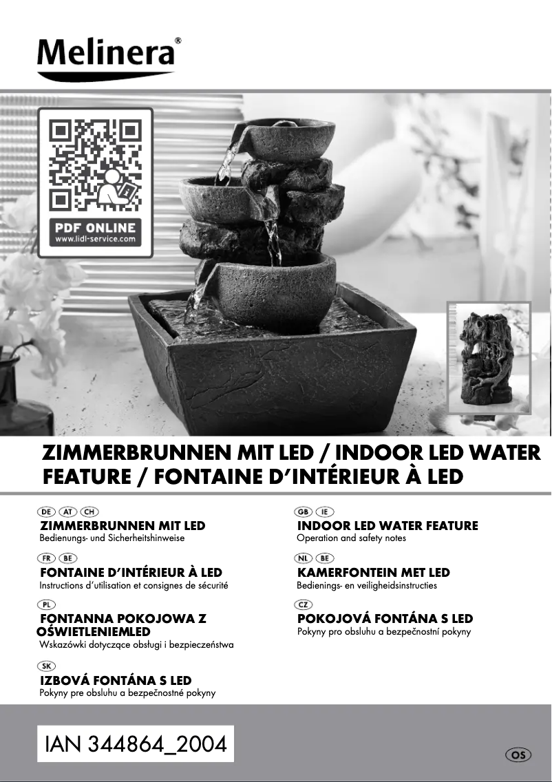 Page 1 de la notice Manuel utilisateur Melinera HG00214