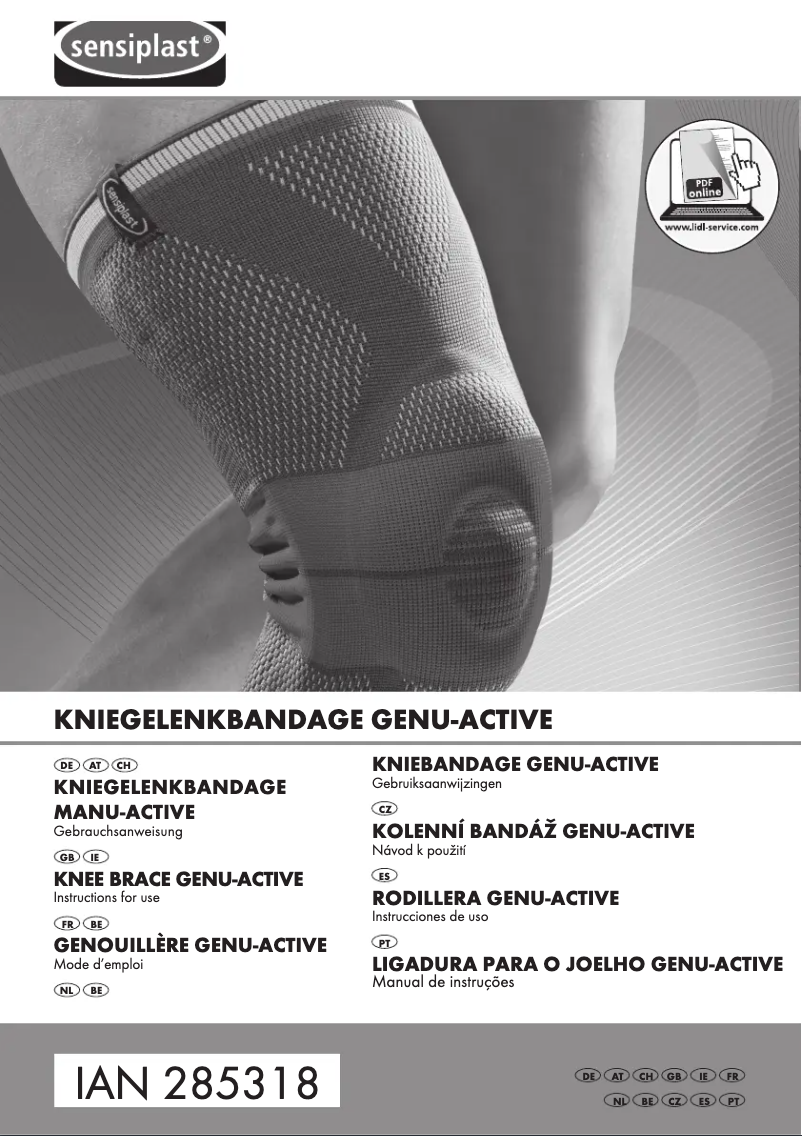 Page n°1 - Manuel utilisateur Sensiplast IAN 340548
