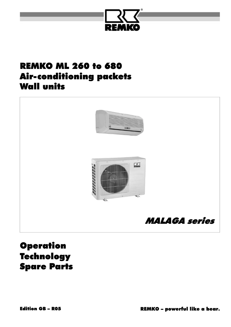 Página 1 del manual Manual de usuario Remko ML260