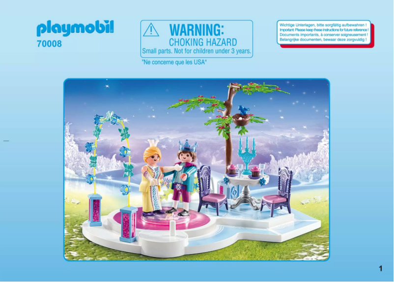 Page n°1 - Manuel utilisateur Playmobil 70008