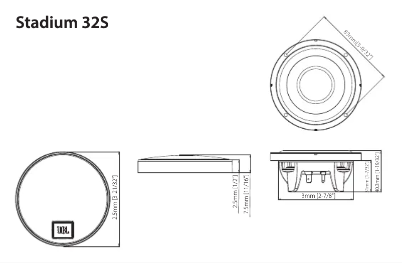 Page n°1 - Manuel utilisateur JBL Stadium 32S