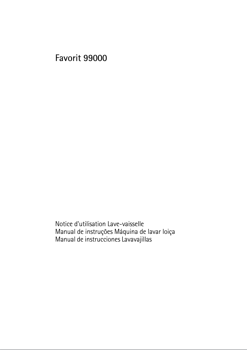 Page 1 de la notice Manuel utilisateur AEG F-99000-mp