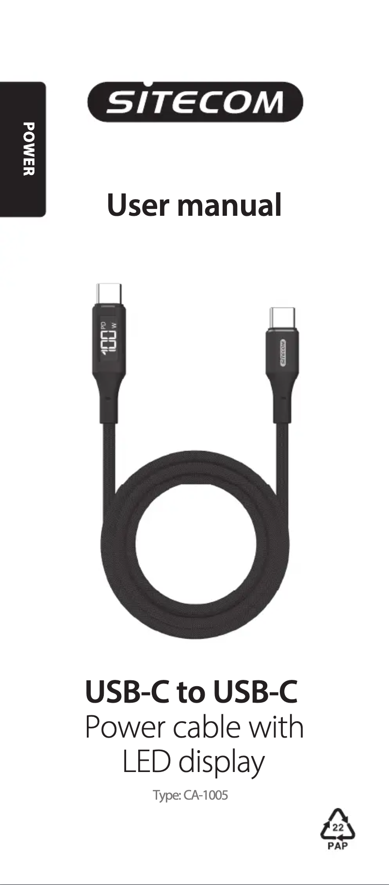 Page n°1 - Manuel utilisateur Sitecom CA-1005