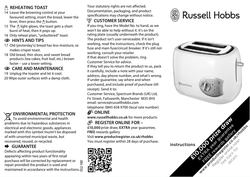 Image de la première page du manuel de l'appareil 18541