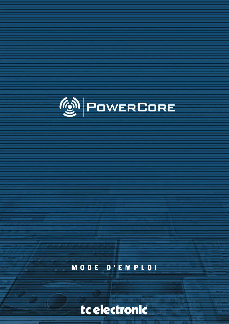 Image de la première page du manuel de l'appareil PowerCore Express