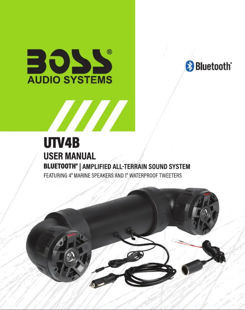 Page n°1 - Manuel utilisateur Boss UTV4B