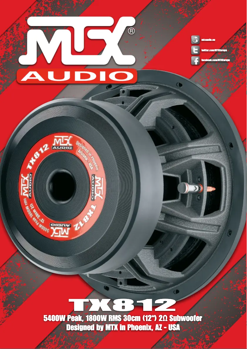 Page n°1 - Manuel utilisateur MTX Audio TX812