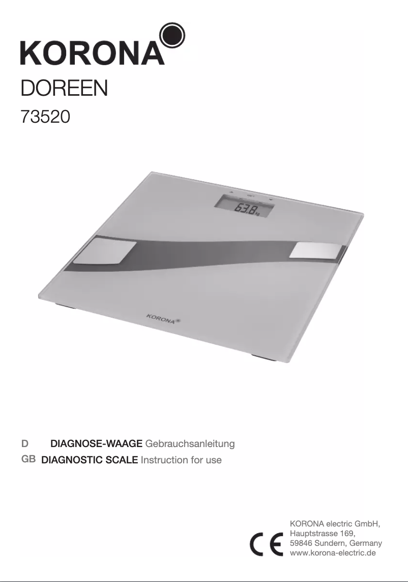 Image de la première page du manuel de l'appareil Doreen 73520