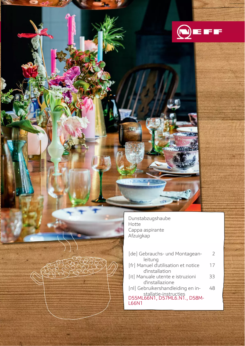 Page n°1 - Instructions / montage Neff D57ML66N1