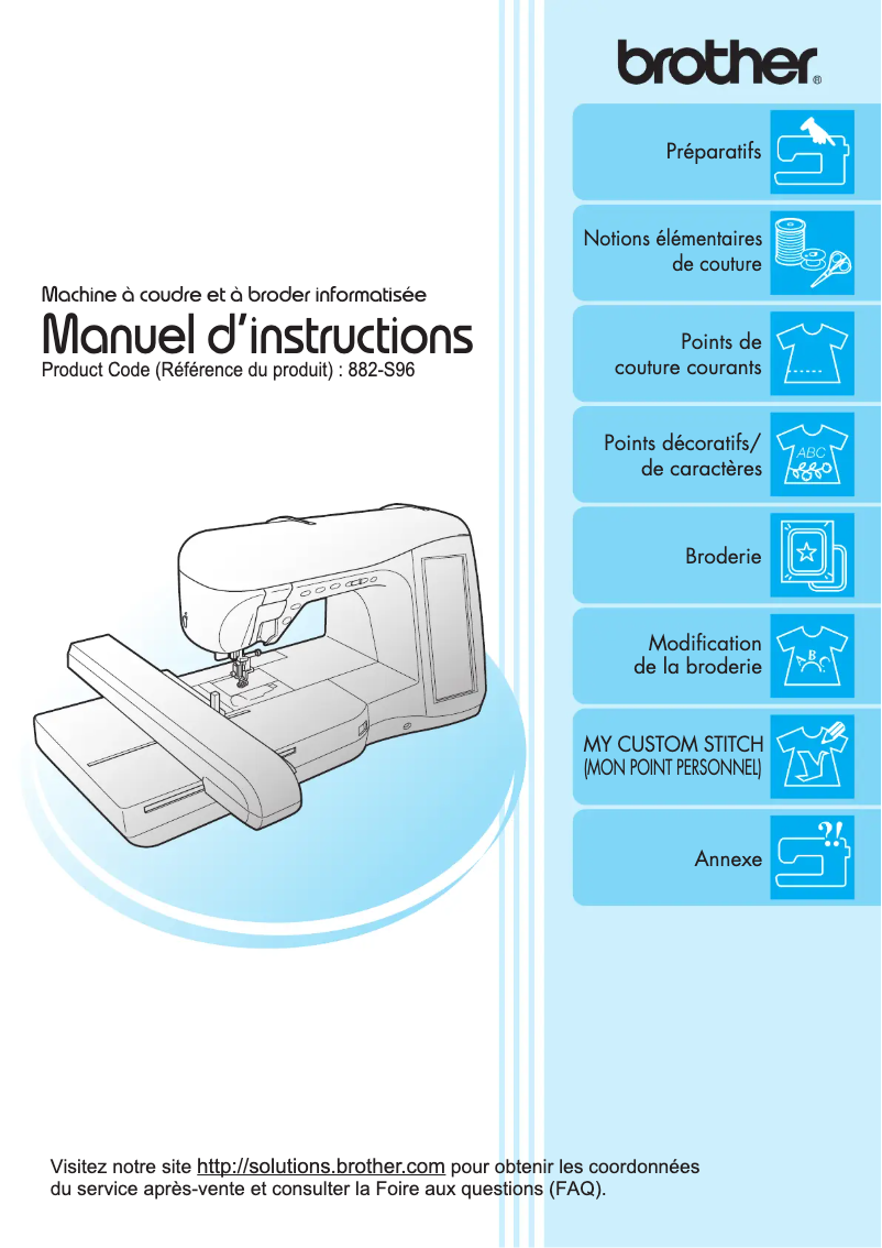 Page 1 de la notice Manuel utilisateur Brother Innov-is 5000