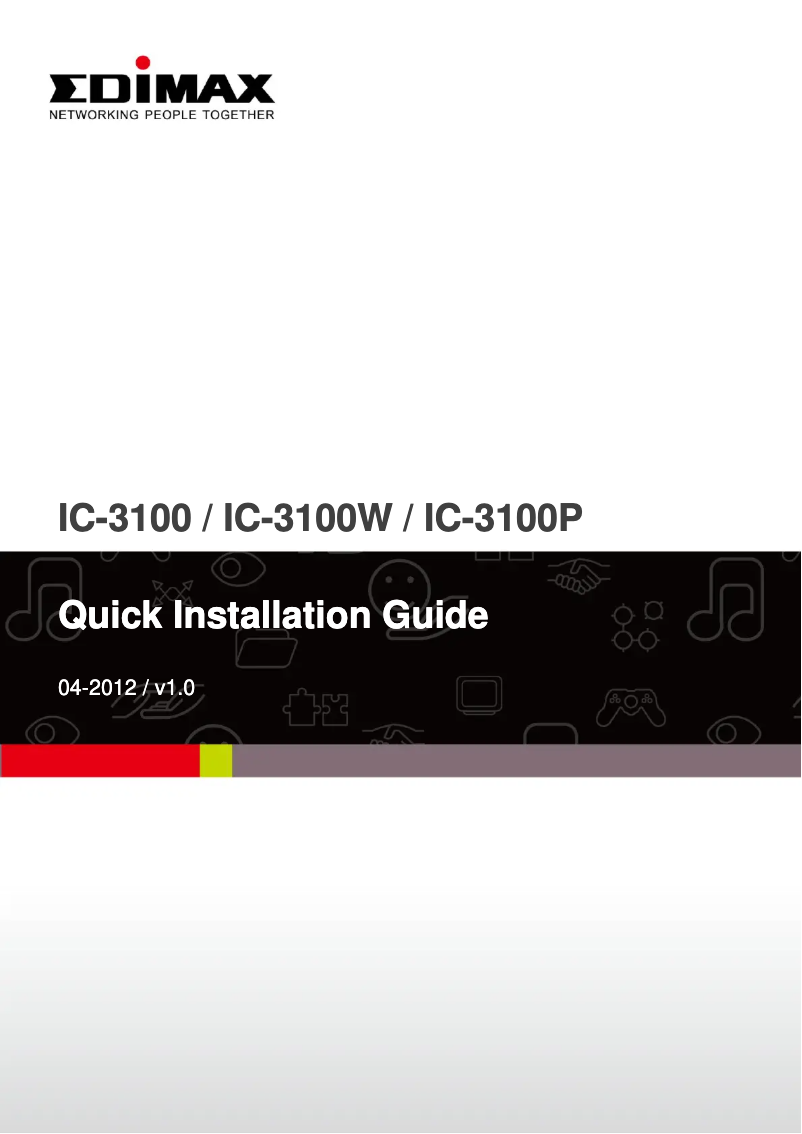 Page n°1 - Manuel utilisateur Edimax IC-3100