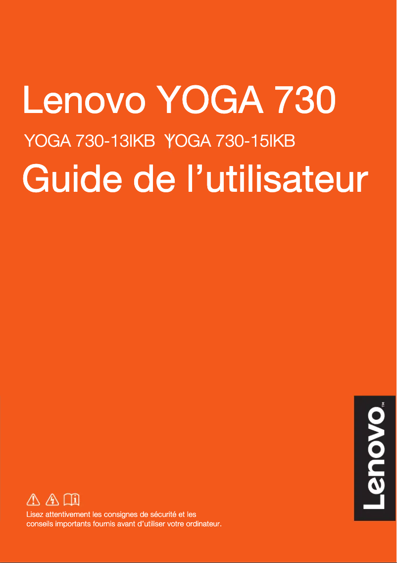 Image de la première page du manuel de l'appareil Yoga 730-15IKB