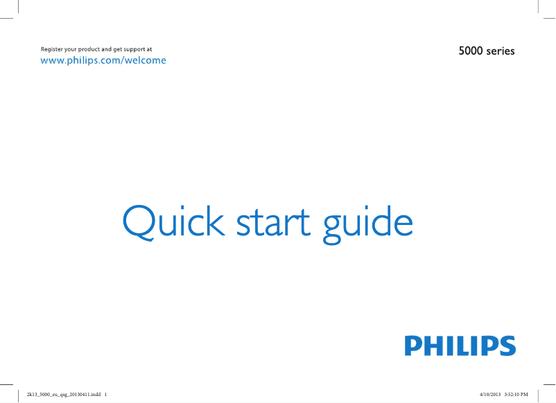 Image de la première page du manuel de l'appareil 32PFL5018T