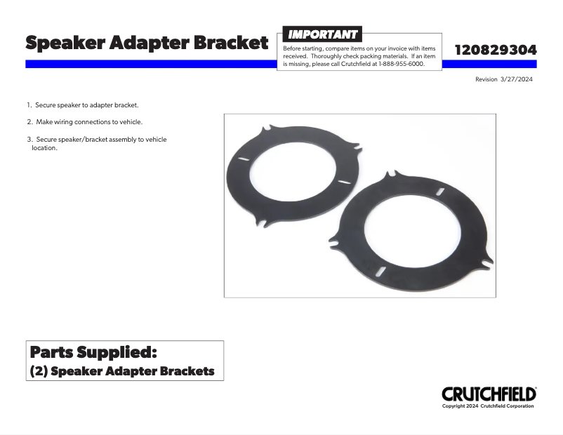 Page n°1 - Manuel utilisateur Metra 82-9304
