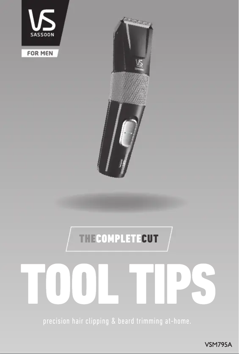 Page 1 de la notice Manuel utilisateur VS Sassoon The Complete Cut VSM795A