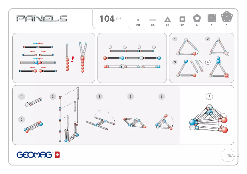 Page 1 de la notice Manuel utilisateur Geomag Panels 104