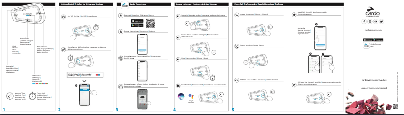 Page 1 de la notice Manuel utilisateur Cardo Spirit