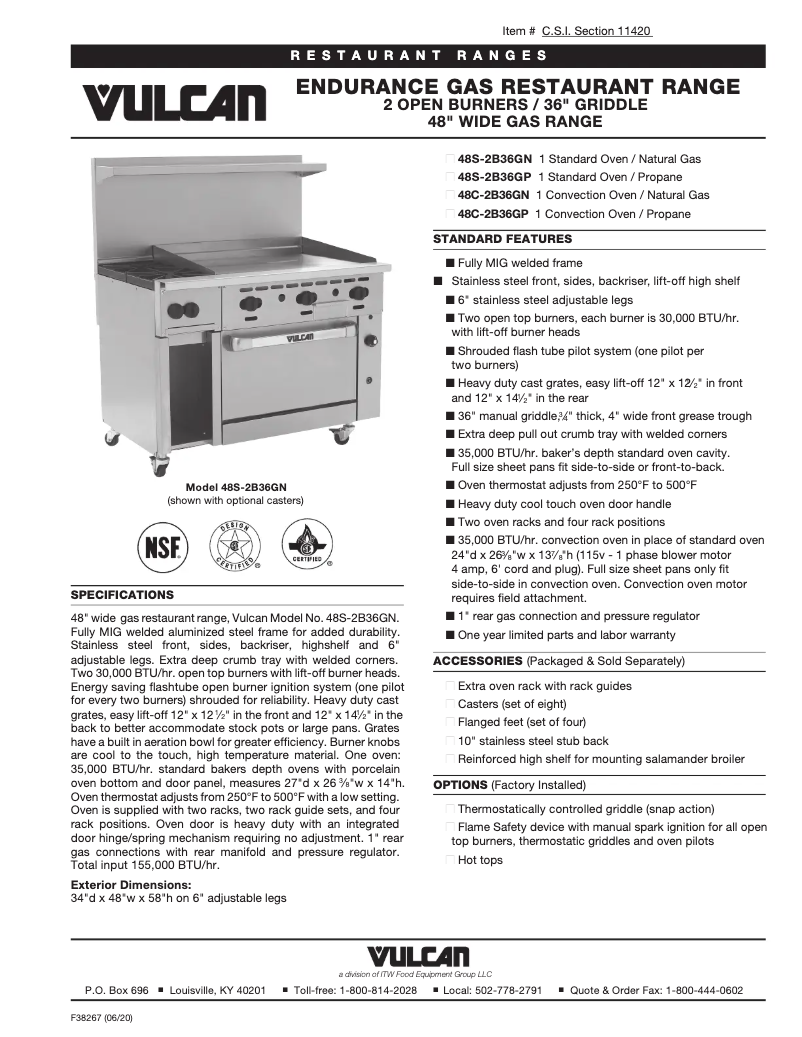 Image de la première page du manuel de l'appareil 48C-2B36GT
