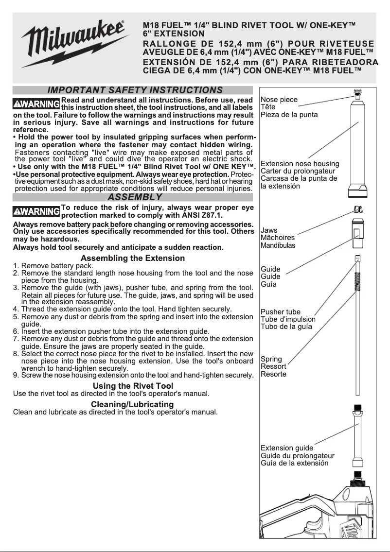 Image de la première page du manuel de l'appareil 49-16-2660EXT