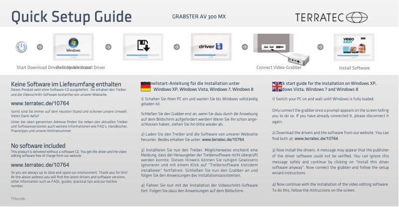 Página 1 del manual Manual de usuario Terratec Grabster AV 300 MX