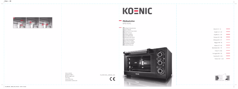 Page n°1 - Manuel utilisateur Koenic KMO 4341